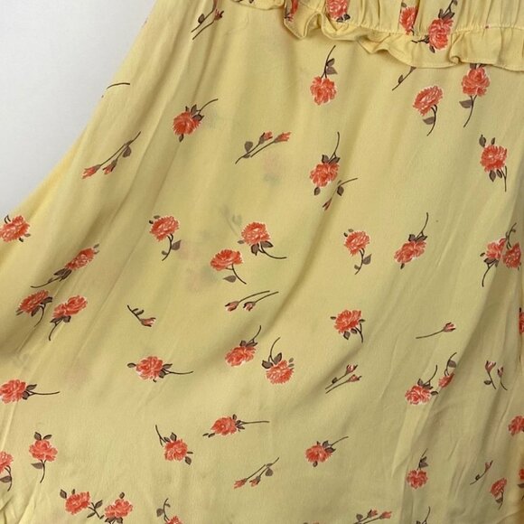 Revolve Flynn Skye Lou Foral Mini Dress Yellow Size Small Britney Spears Boho S - Picture 8 of 12
